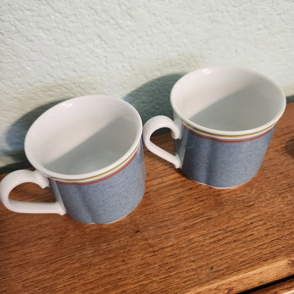 Villeroy & Boch  Switch 1 Beala Breakfast Cups Coffee Cups Set Of 2 Discontinued